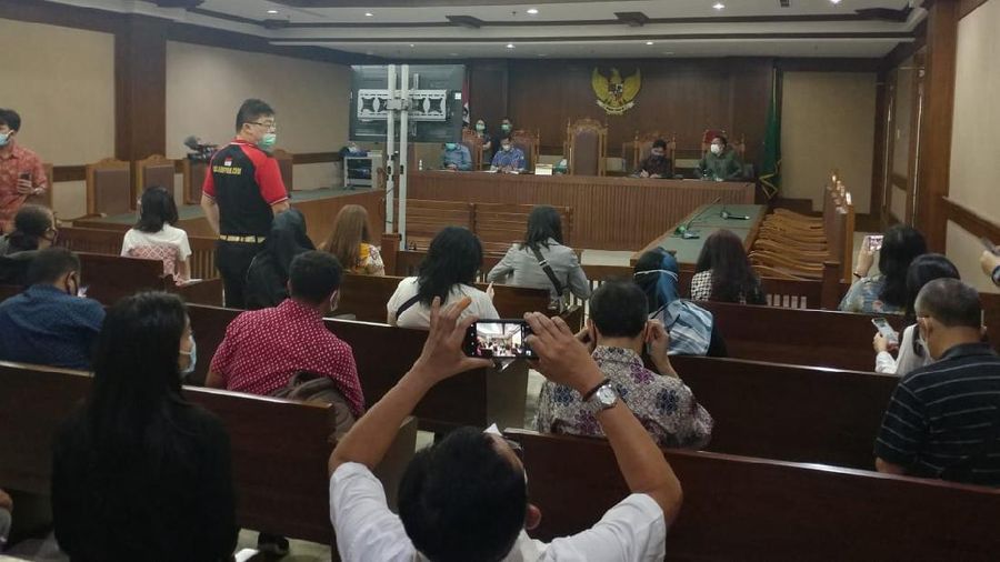 Suasana Sidang PKPU Kresna Life di PN Jakarta Pusat, Jumat (18/12/2020).