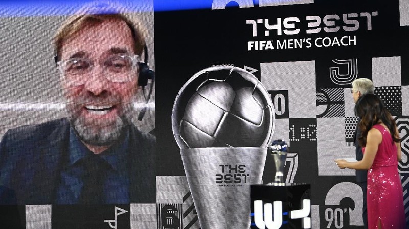 A general view of the studio before the Best FIFA Football Awards Ceremony, which this will take place via video in Zurich, Switzerland, Thursday, Dec. 17, 2020. (Valeriano Di Domenico/Pool via AP)