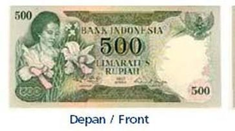 Uang Rp 100 Tahun Emisi 1977 gambar badak bercula satu. (dok. bi.go.id)