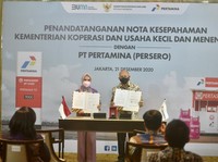 KemenkopUKM & Pertamina Ajak Koperasi Jadi Mitra Pertashop