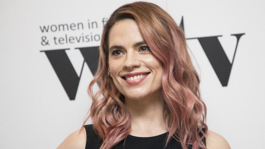Actress Hayley Atwell poses for photographers upon arrival at the Women in Film and TV Awards, in London, Friday, Dec. 7, 2018. (Photo by Vianney Le Caer/Invision/AP)