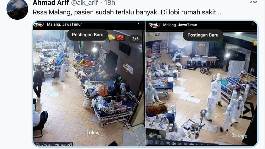 Rumah Sakit Saiful Anwar (RSSA) Malang (Tangkapan Layar Twitter @aik_arif)