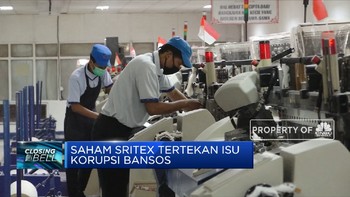 Saham Sritex Tertekan Isu Korupsi Bansos