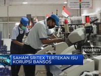 Saham Sritex Tertekan Isu Korupsi Bansos