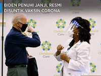 Biden Penuhi Janji, Resmi Disuntik Vaksin Corona