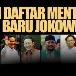 Dilantik Hari ini, Berikut 6 Menteri Baru Kabinet Jokowi