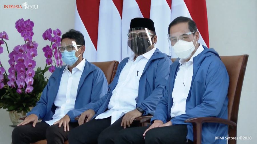 Pengumuman reshuffle kabinet (Tangkapan Layar Youtube Sekretariat Presiden)