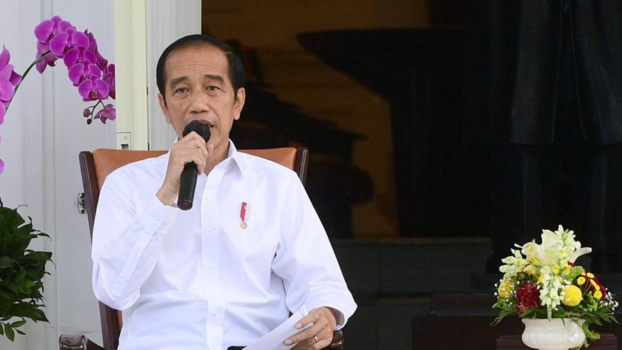 Presiden Joko Widodo (Jokowi) mengumumkan enam menteri baru di Kabinet Indonesia Maju
