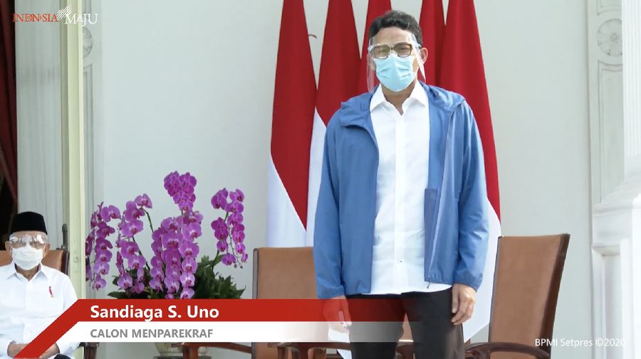 Sandiaga S Uno (Tangkapan Layar Youtube Sekretariat Presiden)