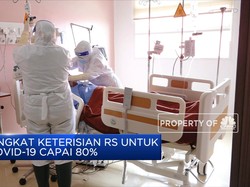 Kapasitas Rumah Sakit Rujukan Covid-19 Nyaris Penuh