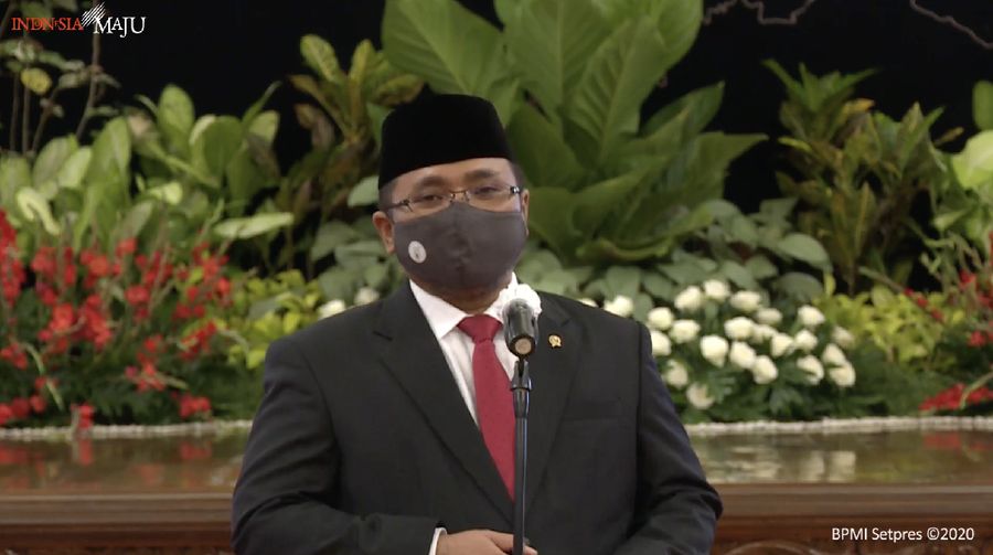 Menteri Agama (Menag), Yaqut Cholil Quomas (Tangkapan Layar Youtube Sekretariat Presiden)