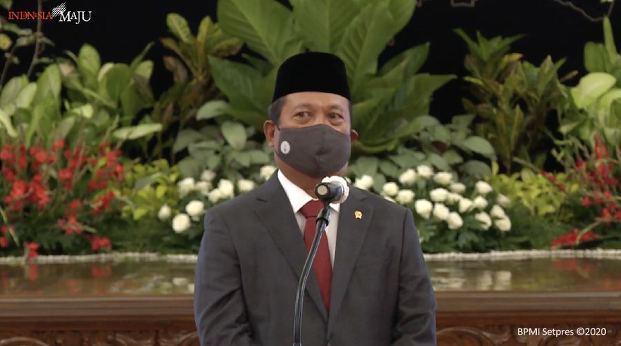 Menteri Kelautan dan Perikanan (KKP), Sakti Wahyu Trenggono (Tangkapan Layar Youtube Sekretariat Presiden)