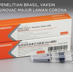 Vaksin Sinovac Diklaim Efektif Lawan Corona Diuji coba Brasil