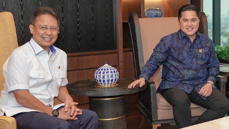Menteri BUMN, Erick Thohir menyambut baik penunjukkan Budi Gunadi Sadikin sebagai Menteri Kesehatan. Ist