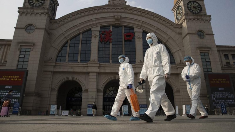 Pernikahan kembali digelar di Beijing, China. Hal ini menjadi tanda industri pernikahan yang kembali normal. (AP/Ng Han Guan)
