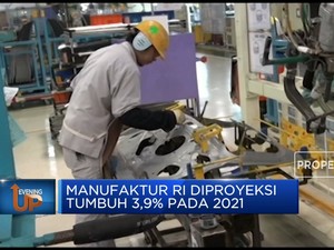 Manufaktur RI Diproyeksi  Tumbuh 3,9% Pada 2021