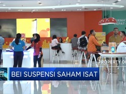 Meroket 146% Sebulan Terakhir, BEI Suspensi Saham ISAT