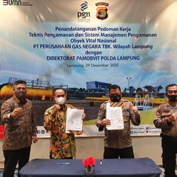 Jaga Aset di Lampung, PGN Kerjasama dengan Polda Lampung