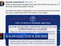 AS Klaim Kasus Covid-19 Jenis Baru