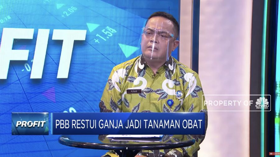 Kepala Biro Humas & Protokol BNN RI, Brigjen Pol Sulistyo Pudjo. (Tangkapan layar CNBC TV)
