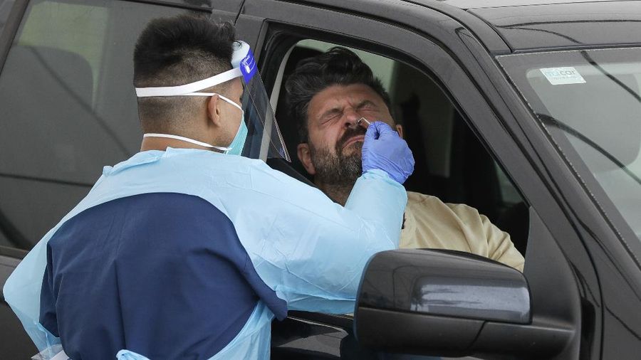 Klaster baru virus korona (covid-19) muncul di kota Sydney. (AP/Mark Baker)