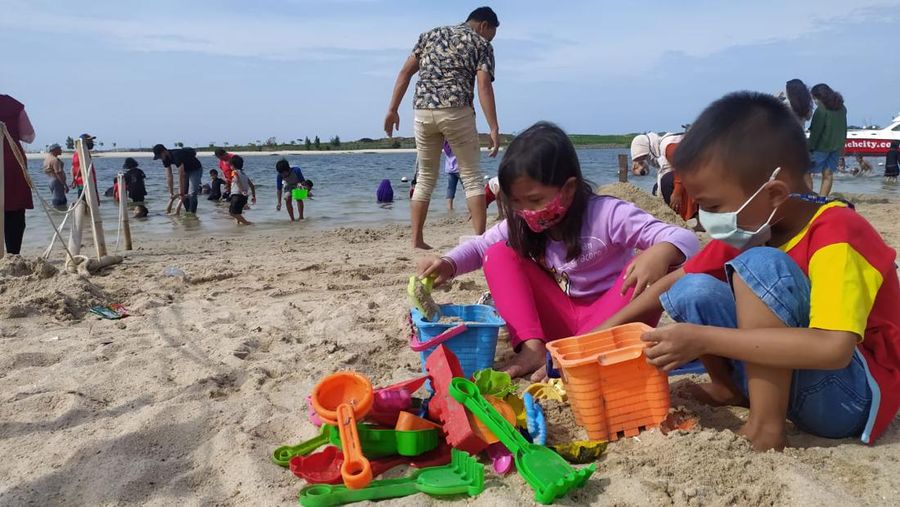 Suasana pantai Ancol di Jakarta. (Dok: Ayos Via ²©²ÊÍøÕ¾ TV)