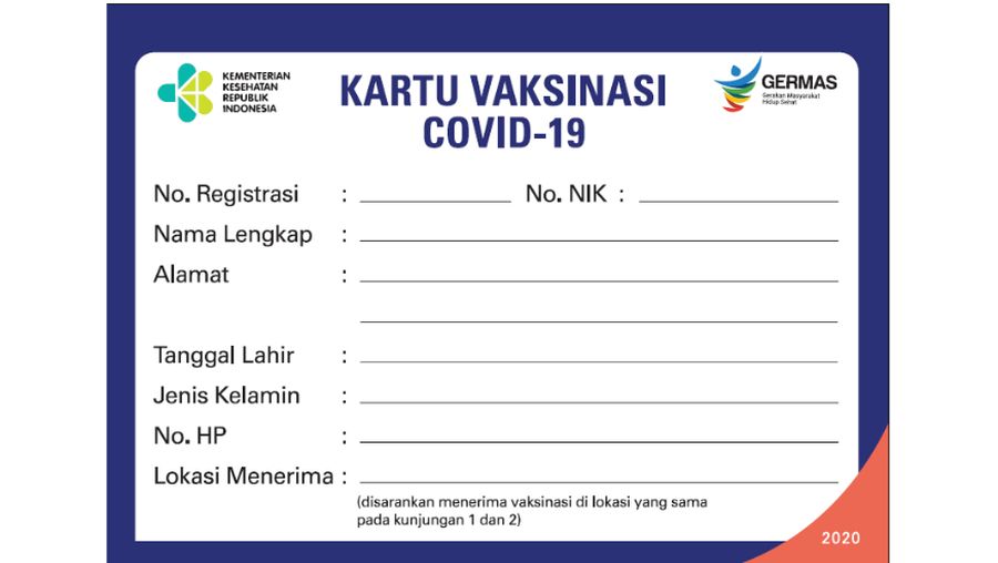 Kartu Vaksinasi Covid-19