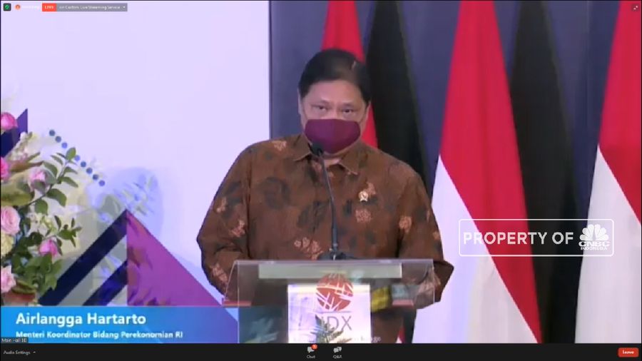 Menko Airlangga Resmi Buka Perdagangan BEI 2021 (CNBC Indonesia TV)