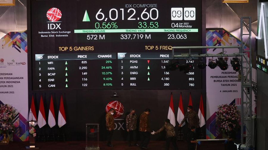 Pembukaan Bursa Efek Indonesia (CNBC indonesia/Tri Susilo)