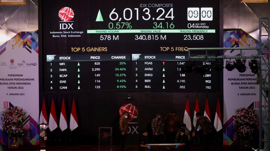 Pembukaan Bursa Efek Indonesia (CNBC indonesia/Tri Susilo)