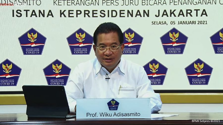 Keterangan Pers Juru Bicara Satgas Penanganan Covid-19, Kantor Presiden, 5 Januari 2021