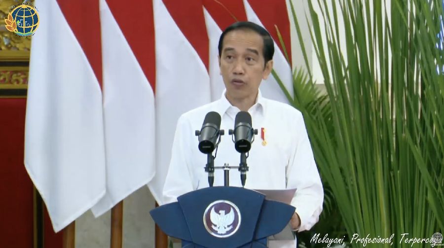 Penyerahan Sertipikat Tanah Untuk Rakyat Se-Indonesia, Istana Negara, 5 Januari 2021 (Tangakapan Layar Youtube)