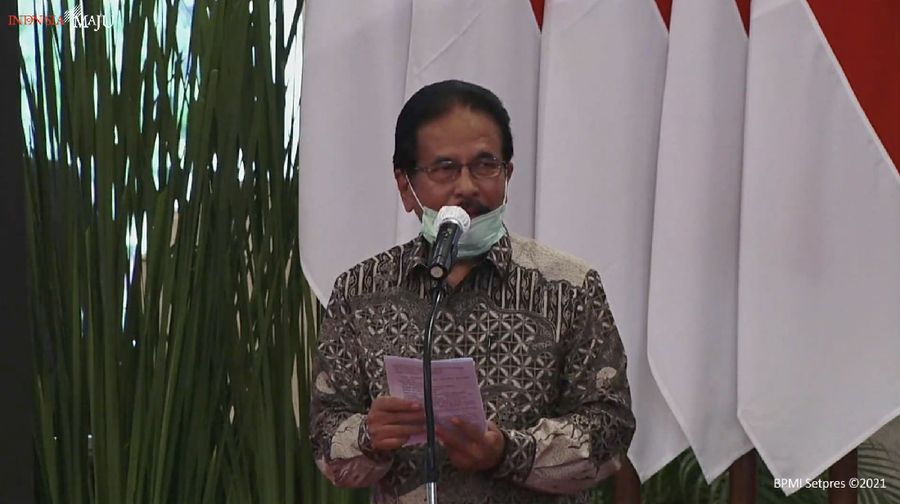 Penyerahan Sertipikat Tanah Untuk Rakyat Se-Indonesia, Istana Negara, 5 Januari 2021 (Tangakapan Layar Youtube)