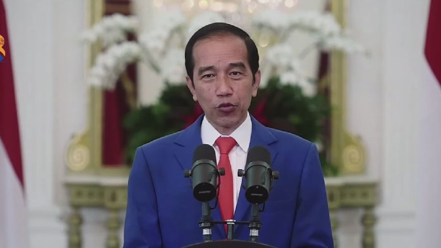 Presiden RI Jokowi di Rapat Terbuka Dies Natalis KE-58 Universitas Brawijaya (Tangkap[an Layar Youtube)