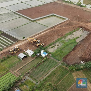 Penampakan Udara TPU Khusus Covid-19 Rorotan Jakarta Utara