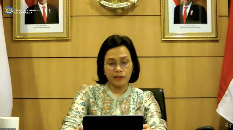 Sri Mulyani Konferensi Pers: Realisasi Pelaksanaan APBN TA 2020 (Tangkapan Layar Youtube Menteri Keuangan)