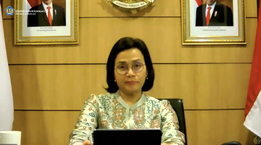 Sri Mulyani Konferensi Pers: Realisasi Pelaksanaan APBN TA 2020 (Tangkapan Layar Youtube Menteri Keuangan)