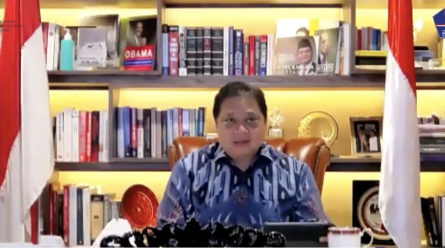Airlangga Hartanto  (Tangkapan layar Youtube)