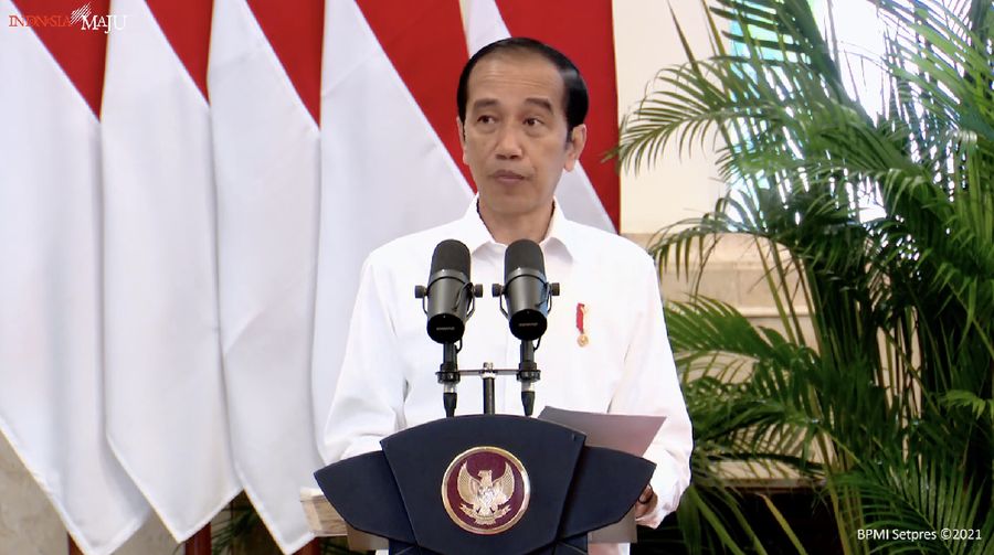 Jokowi di Acara Penyerahan SK Hutan Adat, SK Hutan Sosial dan SK Tanah Obyek Reforma Agraria, 7 Januari 2021