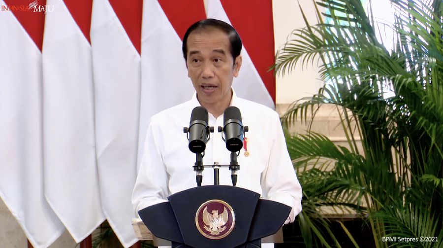 Jokowi di Acara Penyerahan SK Hutan Adat, SK Hutan Sosial dan SK Tanah Obyek Reforma Agraria, 7 Januari 2021