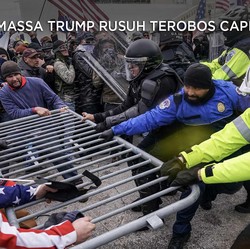 Massa Trump Rusuh Terobos Capitol Hill AS