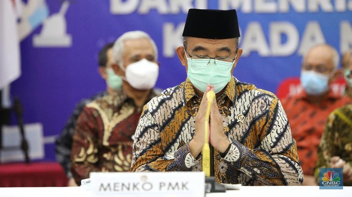 Menko PMK Muhadjir Effendy (CNBC Indonesia/Andrean Kristianto) Menko PMK Muhadjir Effendy (CNBC Indonesia/Andrean Kristianto)