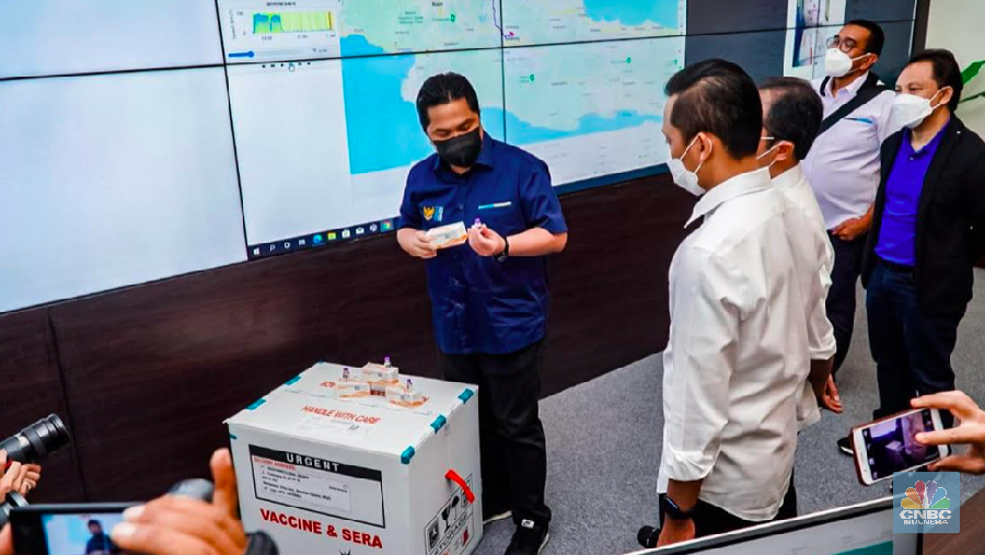 Menteri BUMN Erick Thohir, 7 Januari 2021/Syahrizal Sidik