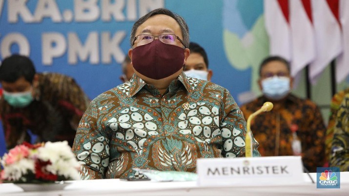 Menteri Riset dan Teknologi ( Menristek) Bambang Brodjonegoro (CNBC Indonesia/Andrean Kristianto)