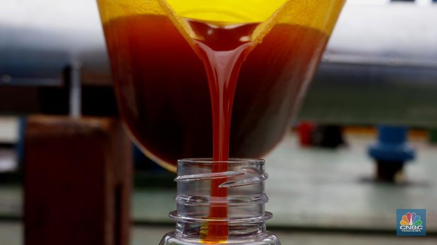 Bongkar Muat Minyak Crude Palm Oil (CPO) (վ/Tri Susilo)