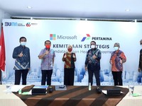 Gandeng Microsoft, Pertamina Perkuat Digitalisasi Hulu-Hilir