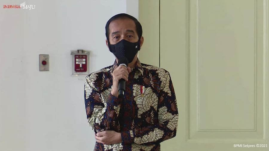Jokowi di Acara Pemberian Bantuan Modal Kerja (BMK), Istana Kepresidenan Bogor, 8 Januari 2021. (Tangkapan Layar Youtube)