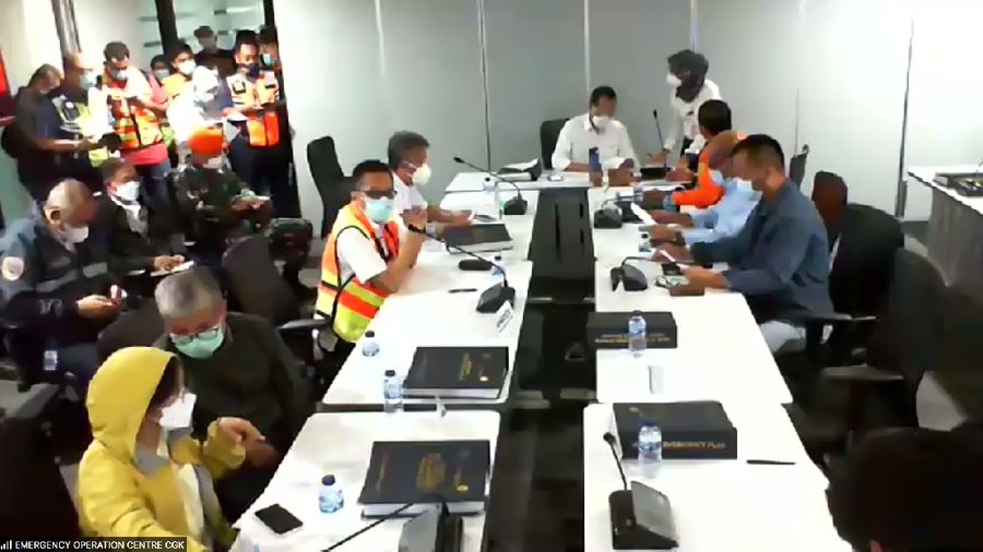 Konferensi pers Sriwijaya Air