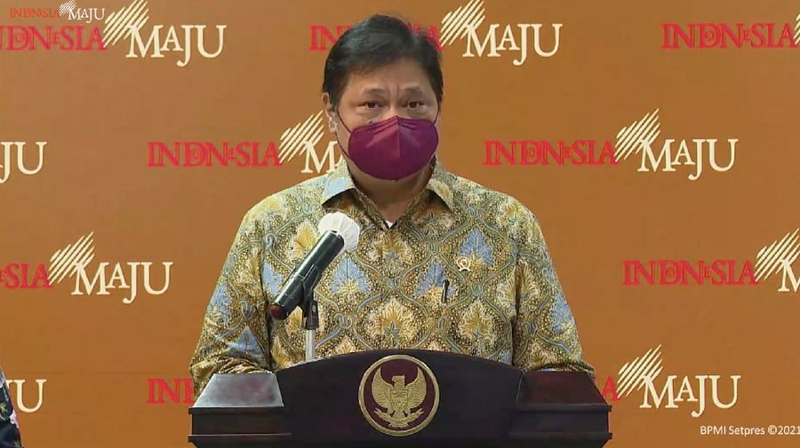 Menteri Koordinator Bidang Perekonomian Airlangga Hartarto (Tangkapan Layar Youtube Sekretariat Presiden)