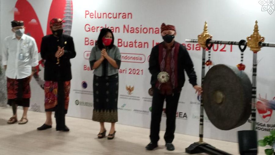 Peluncuran Gerakan Nasional Bangga Buatan Indonesia (CNBC Indonesia/ Syahrizal Sidik)